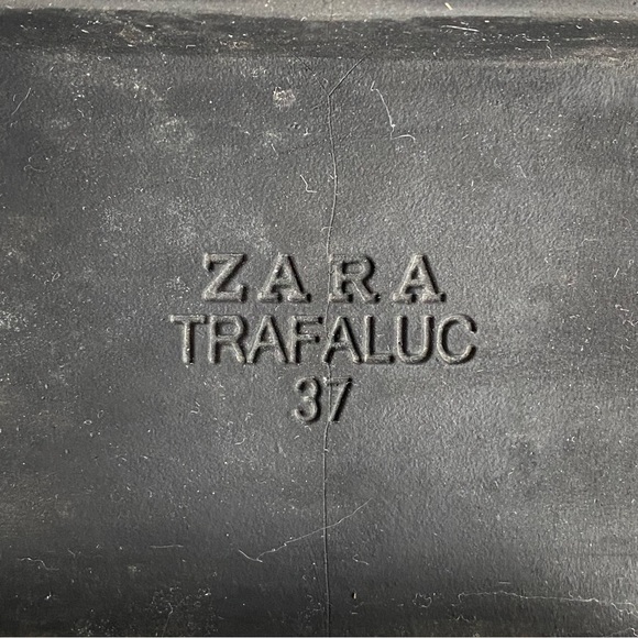 Zara Trafaluc Black Laced Military Style Boots - Picture 8 of 12